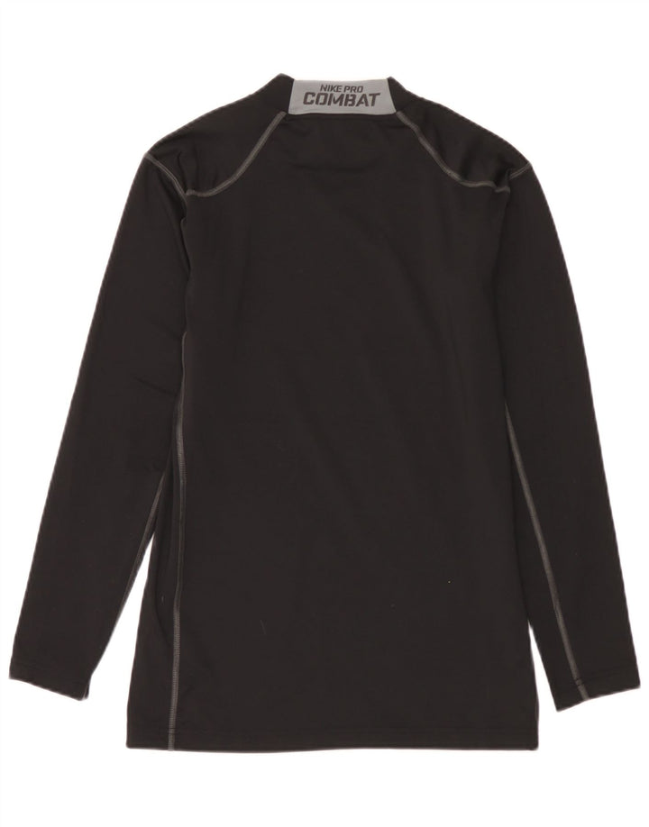 Maglia Nike da uomo a maniche lunghe grande nera in poliestere color block