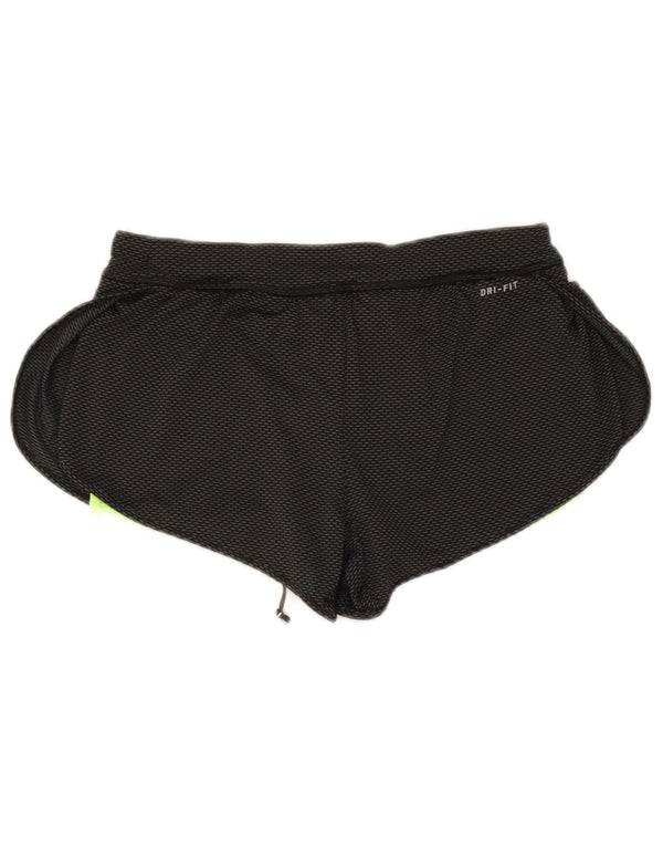 Nike Damen Dri Fit Sport Shorts UK 8 Small Schwarz Polyester
