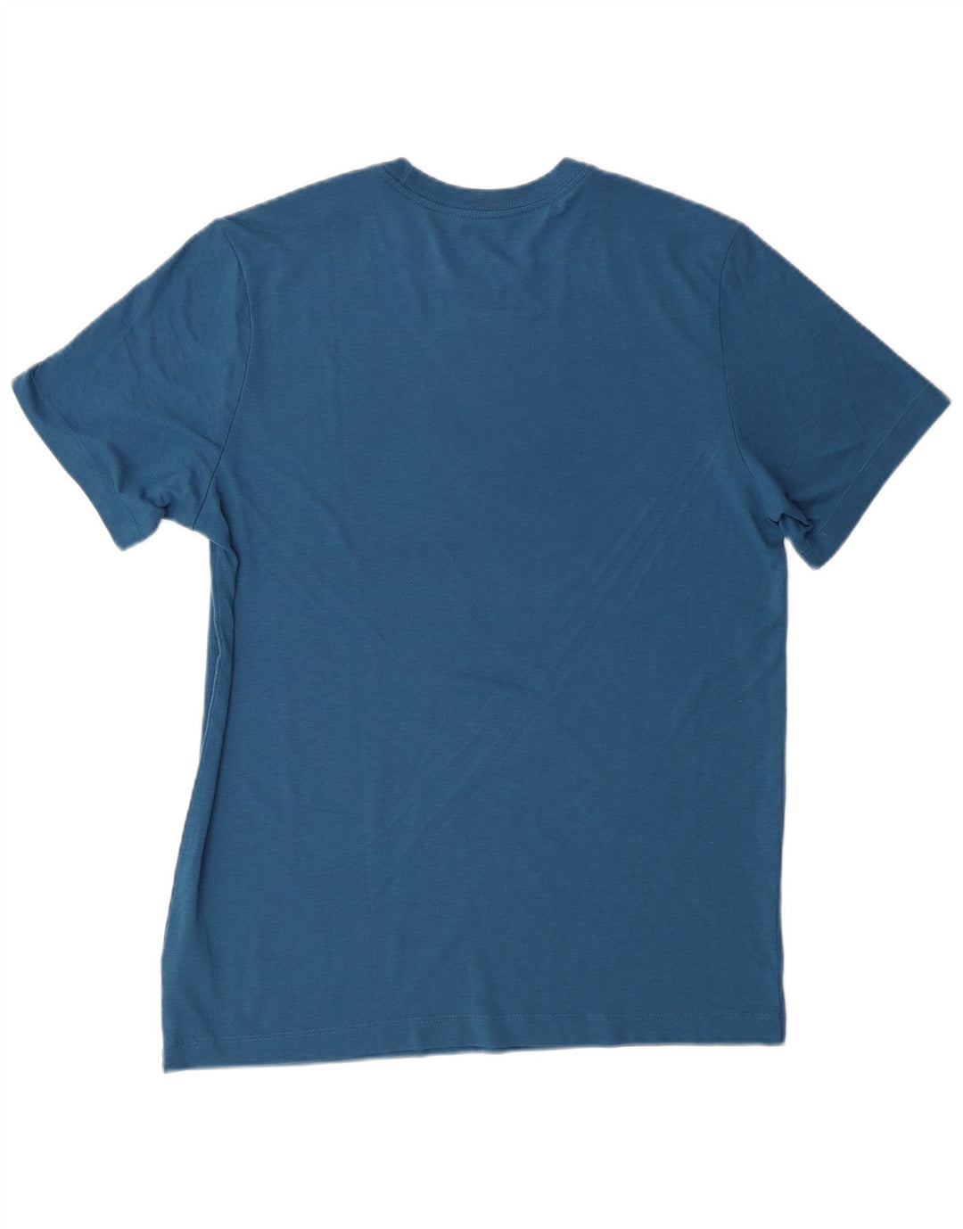 NIKE Mens Dri Fit Graphic T-Shirt Top Medium Blue Polyester