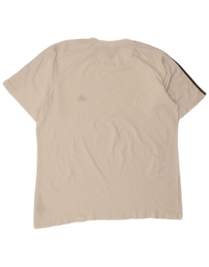 ADIDAS Mens T-Shirt Top 2XL White Cotton