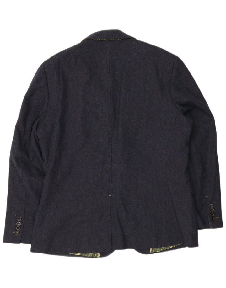 Chaqueta tipo blazer de 2 botones para hombre de White Stuff UK 42 XL Lana azul marino