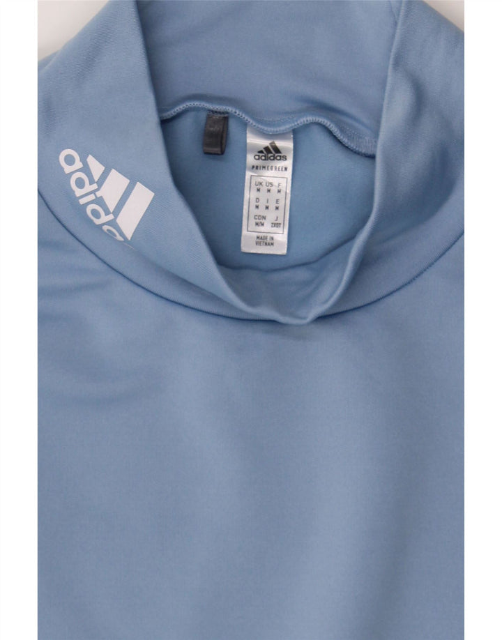 ADIDAS Womens Top Long Sleeve UK 12 Medium Blue Polyester Vintage Adidas and Second-Hand Adidas from Messina Hembry 