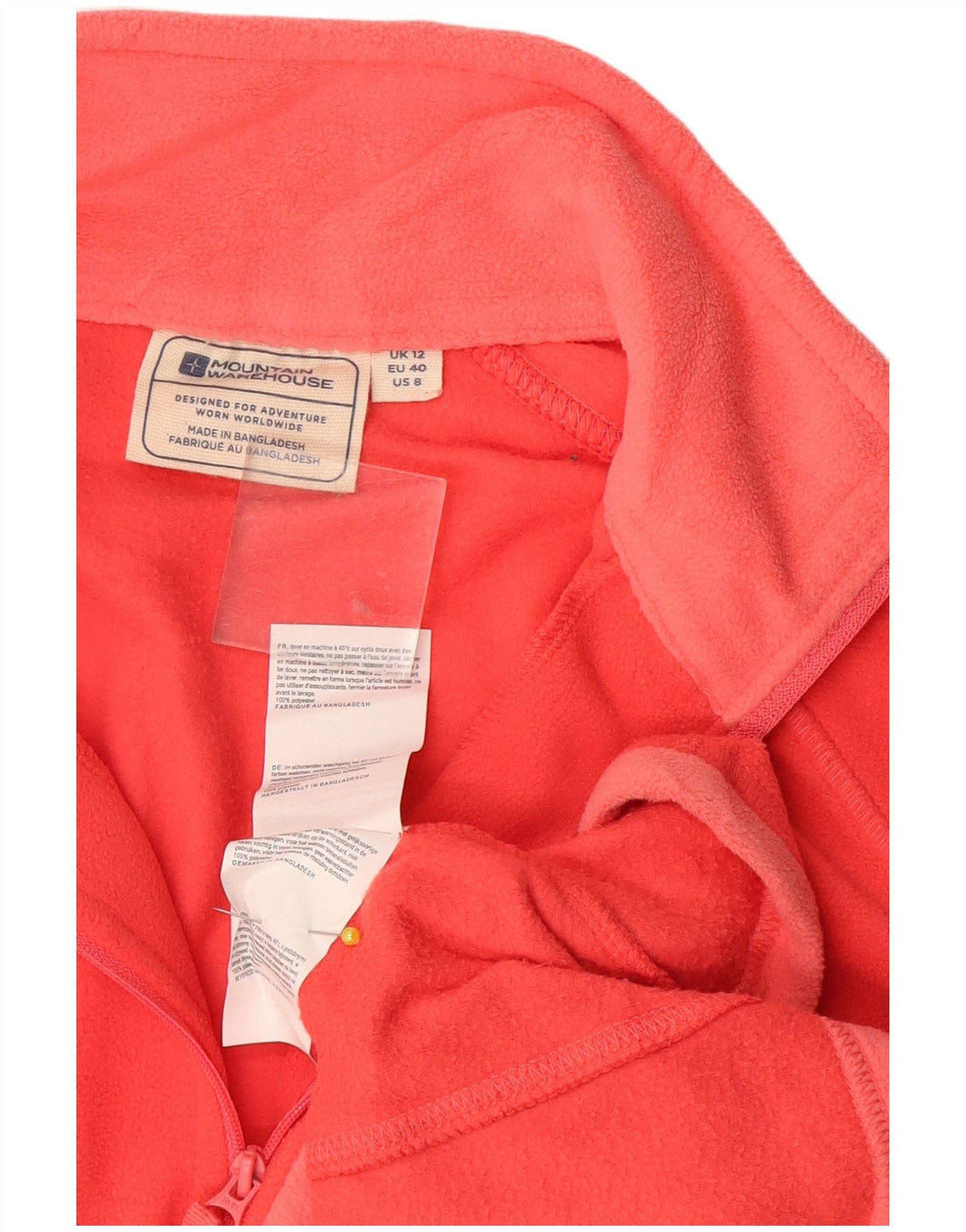 Mountain Warehouse Dame Fleece Jumper med lynlås DK 12 Medium Orange