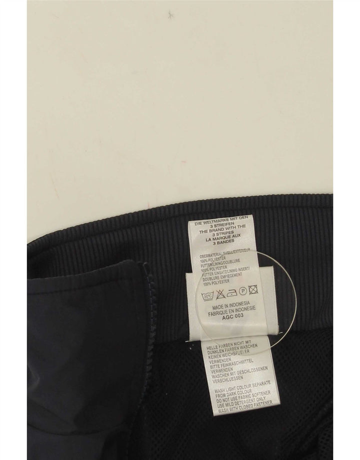 Giacca da tuta da uomo Adidas UK 38/40 Medium Blu Navy Poliestere