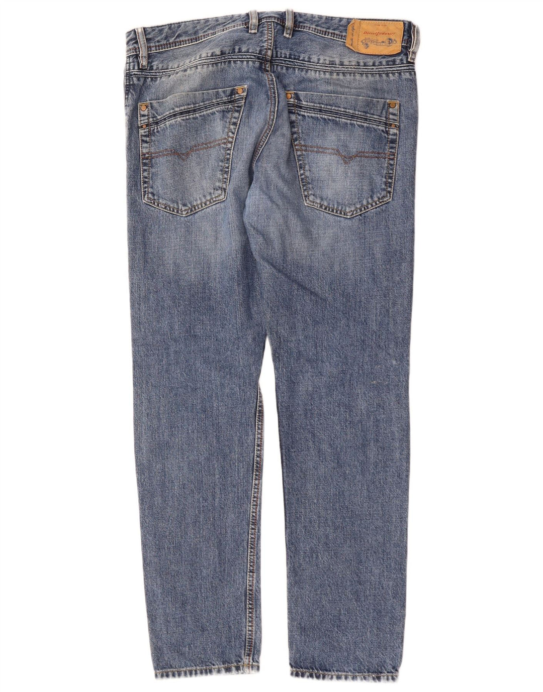 Diesel Mens Krayver Regular Slim Jeans W32 L30 Blue Cotton