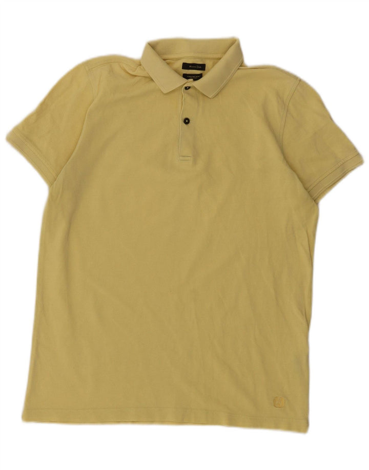 Massimo Dutti herre poloshirt Medium gul bomuld