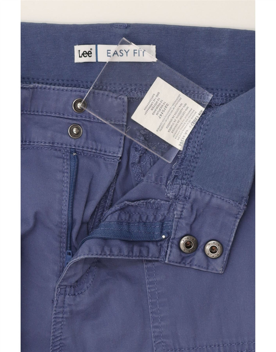 LEE Womens Easy Fit Straight Cargo Trousers Medium W32 L21 Blue Cotton Vintage Lee and Second-Hand Lee from Messina Hembry 