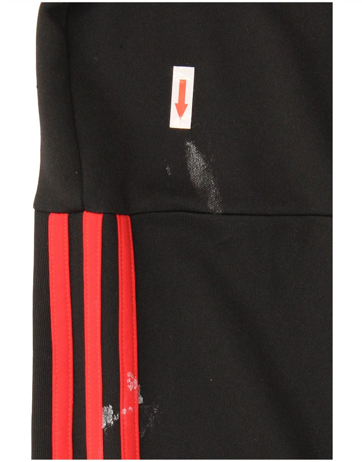 Adidas Mens Tracksuit Trousers Medium Black Colourblock Polyester