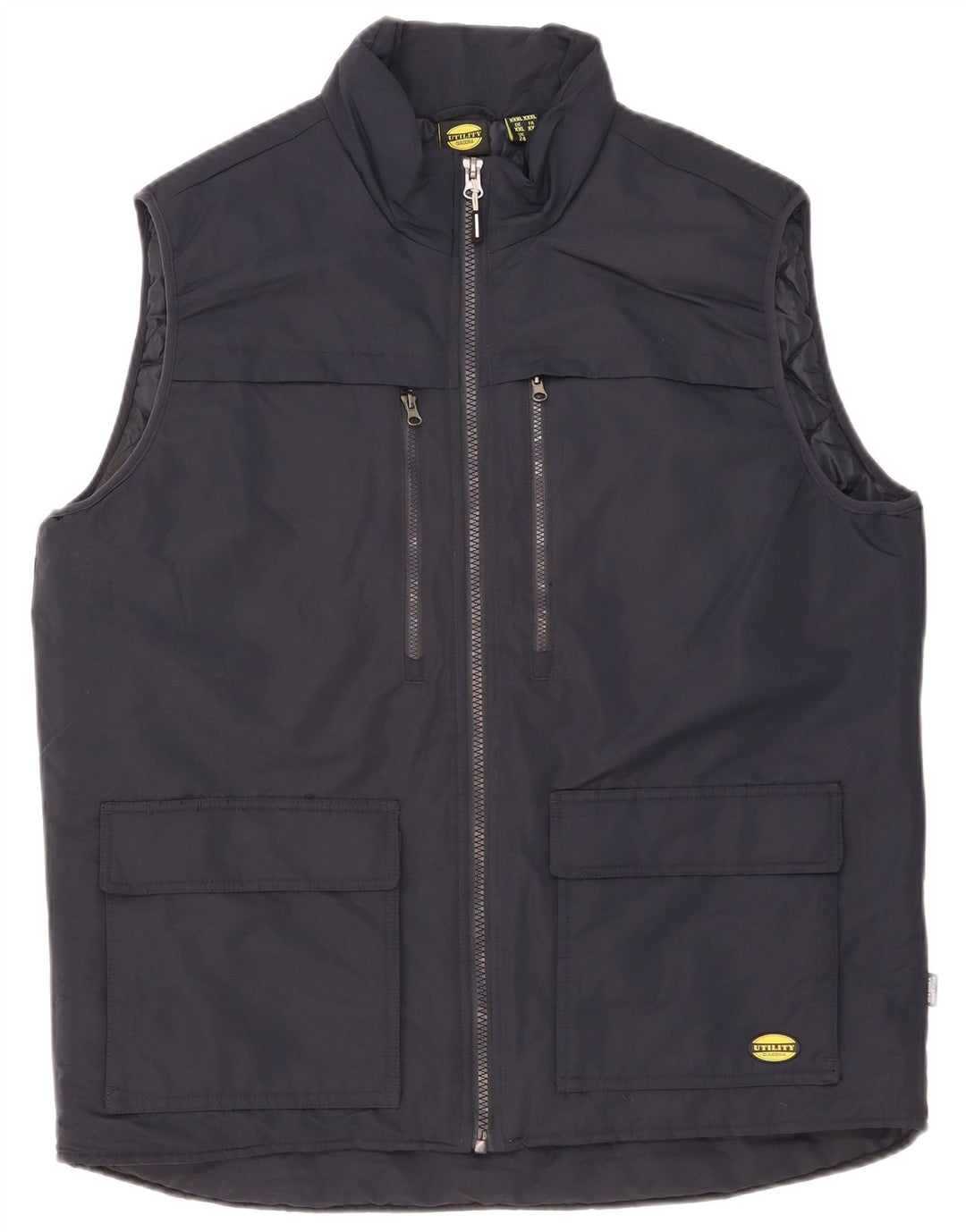 Diadora Womens Utility Gilet UK 24 3XL Navy Blue Polyester