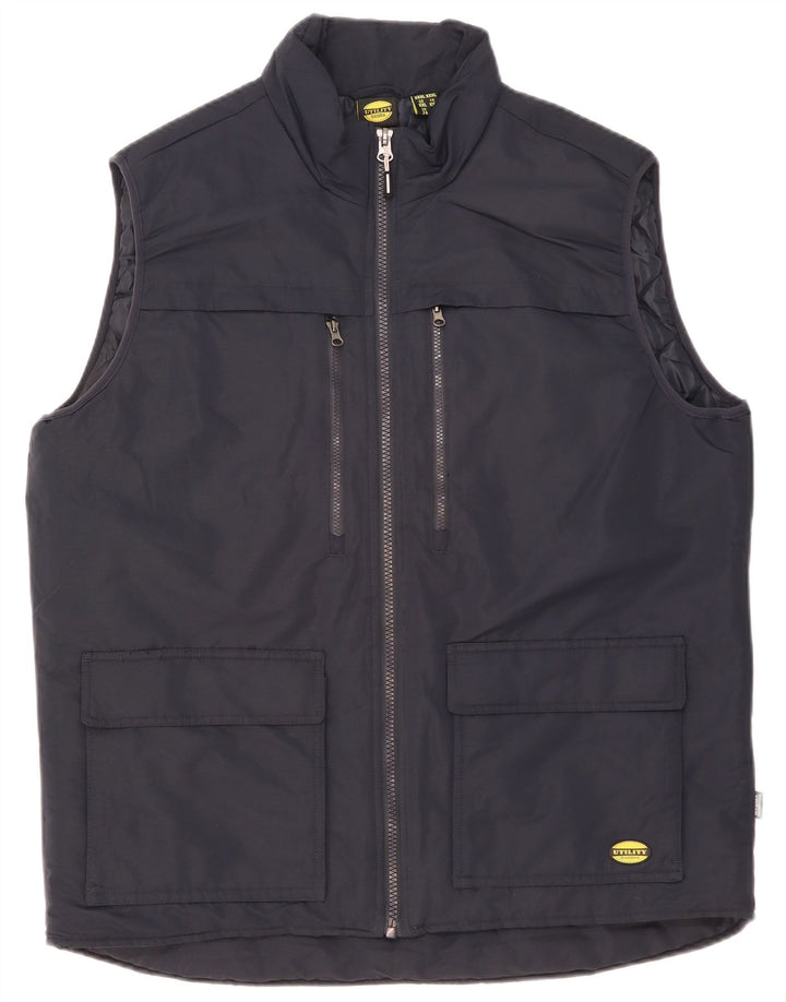 Diadora Womens Utility Gilet UK 24 3XL Navy Blue Polyester