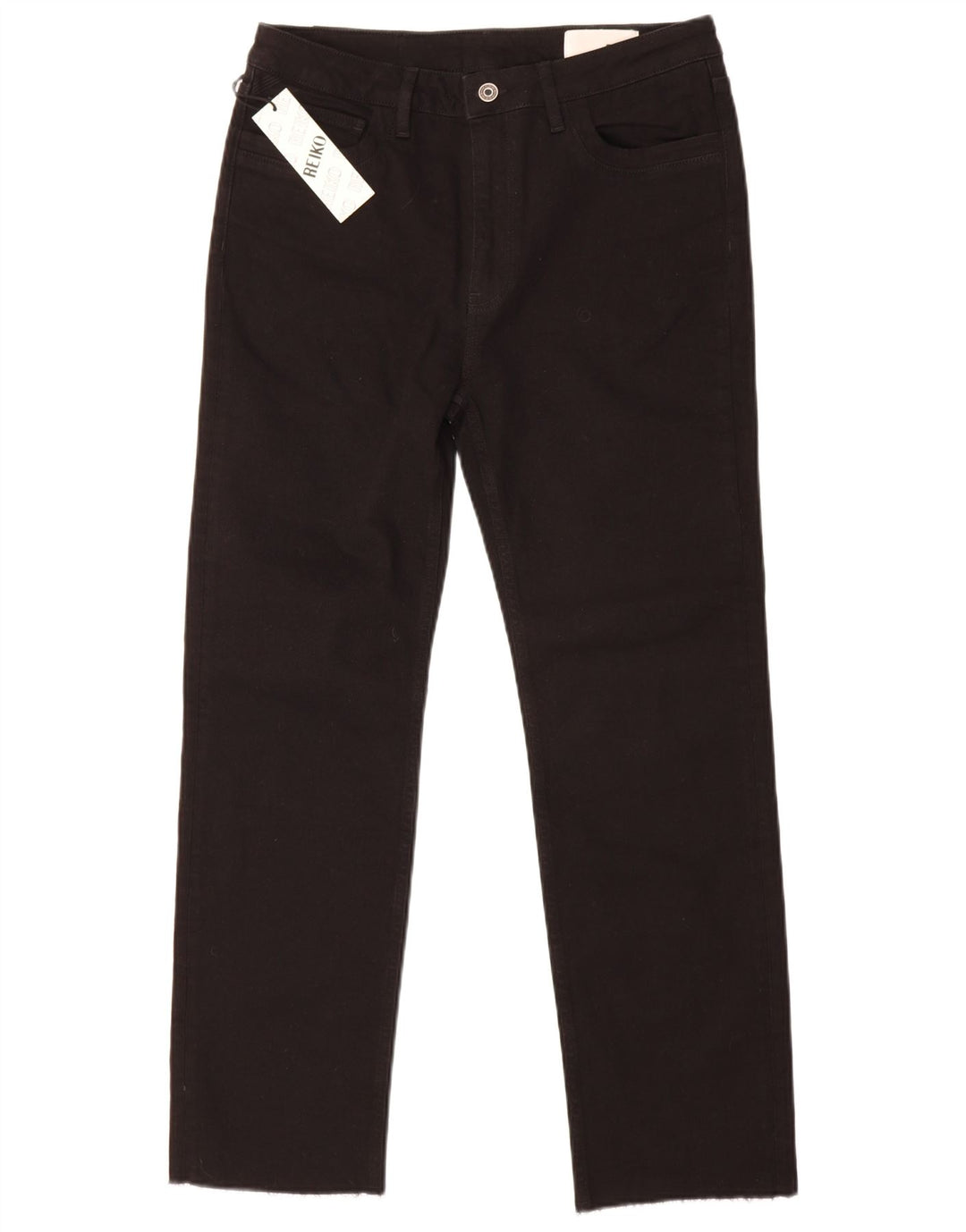 Reiko Womens Straight Jeans W30 L29 Black Cotton
