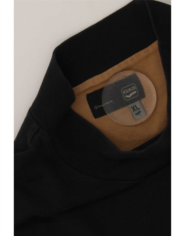 Gas Womens Top Long Sleeve UK 18 XL Navy Blue