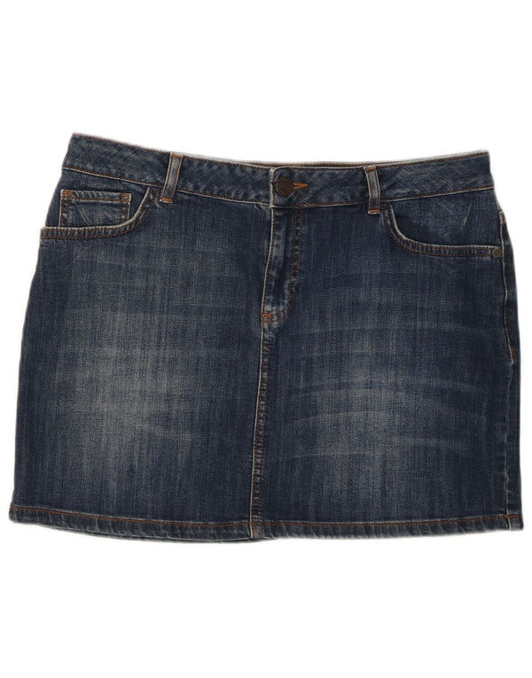 Fat Face ženska mini traper suknja UK 14 Large W32 plavi pamuk