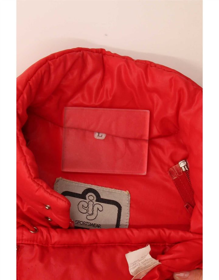 Vintage Ανδρικό μπουφάν UK 40 Large Red Polyamide