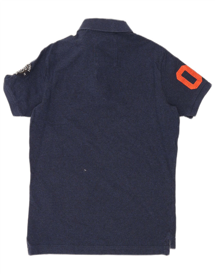 Superdry Polo Graphique Homme Bleu Marine Moyen Coton