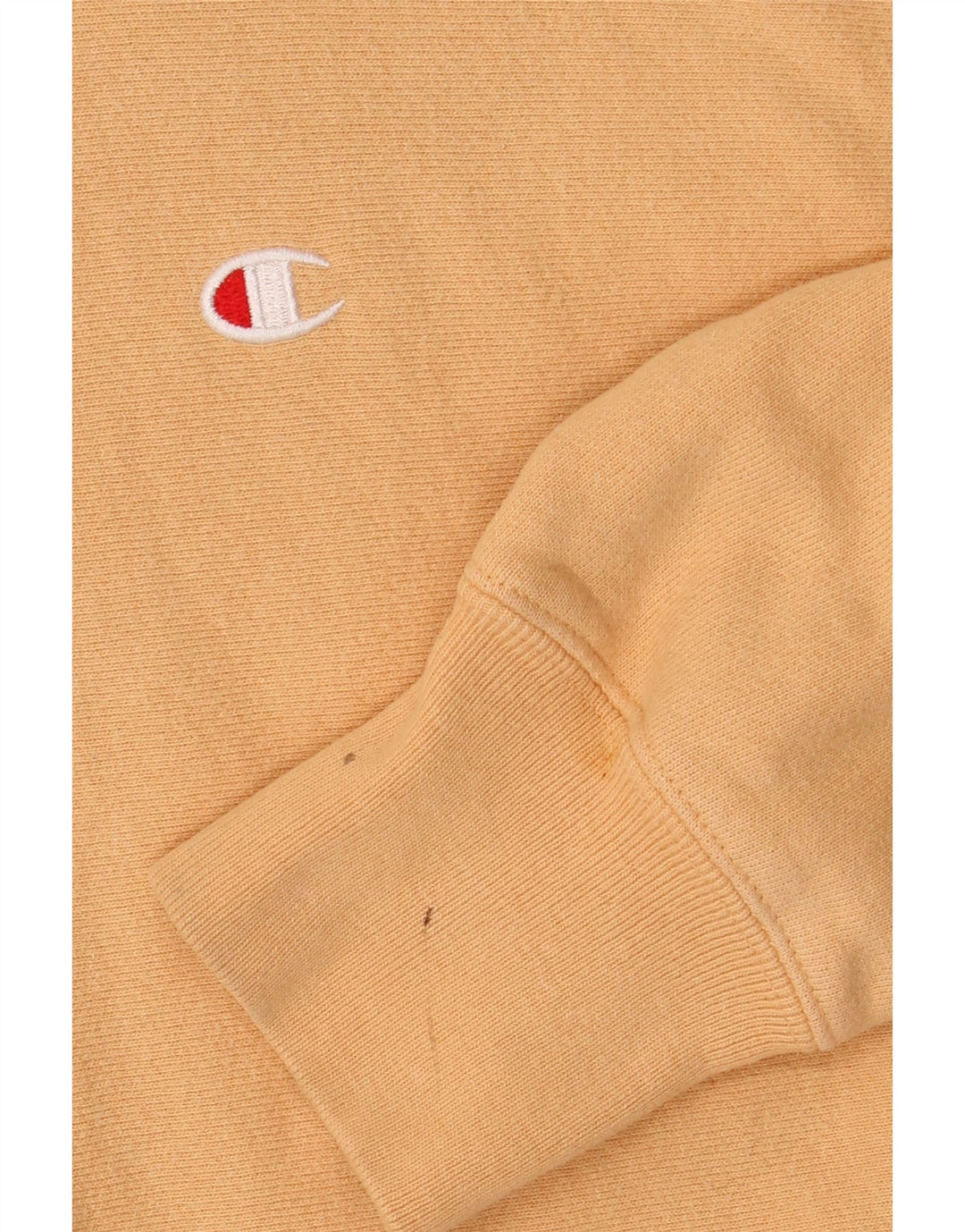 Champion Mens Hoodie Jumper Medium Beige Cotton