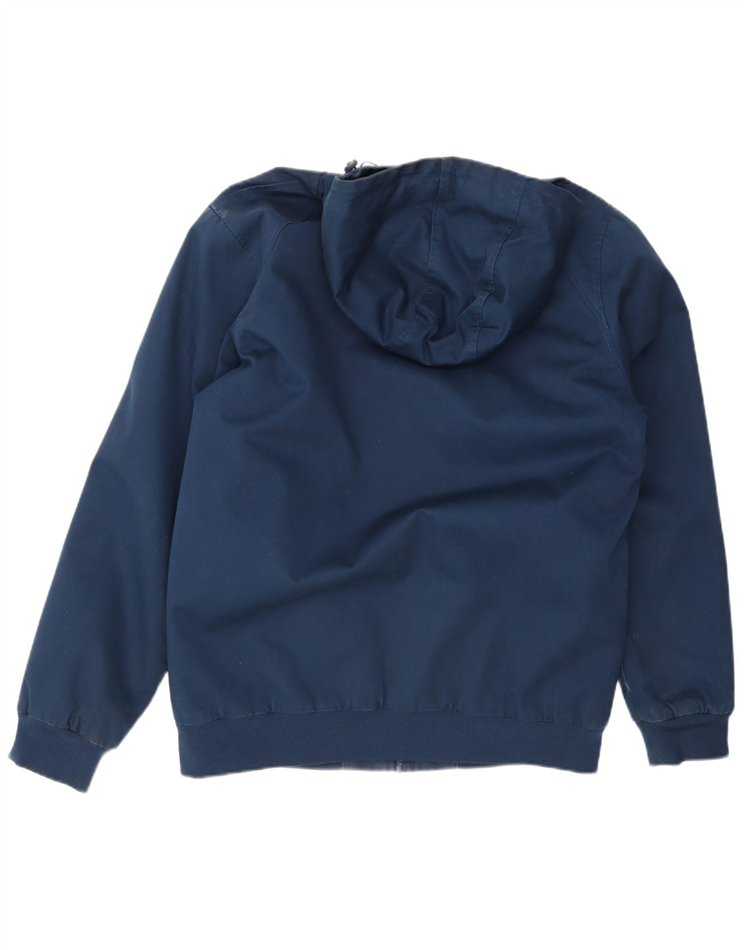 DC Mens Hooded Bomber Jacket UK 40 Large Navy Blue Cotton