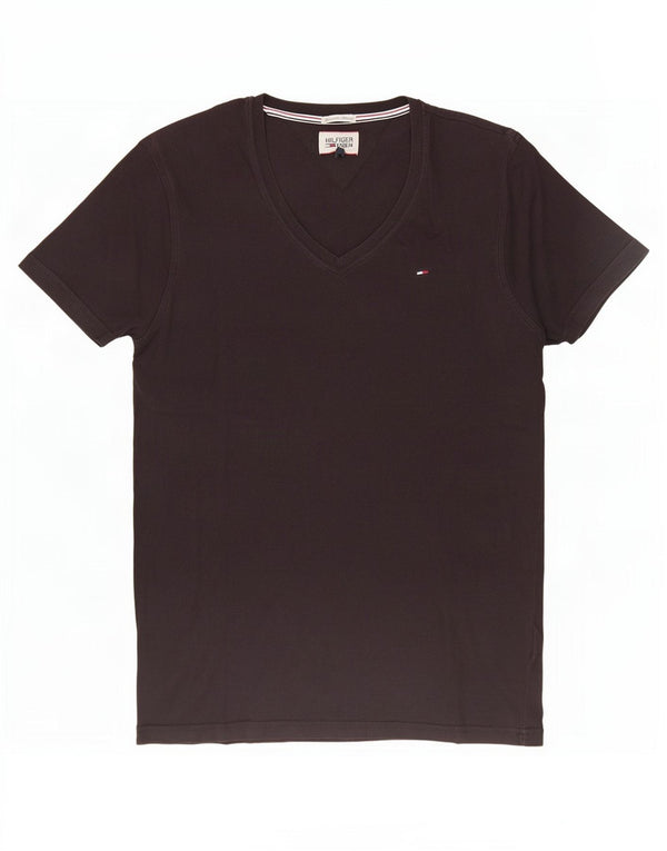 Tommy Hilfiger Mens T-Shirt Top Medium Black Cotton