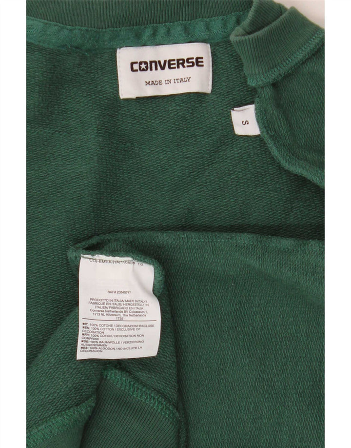 Converse Sweatshirt til mænd lille grøn bomuld