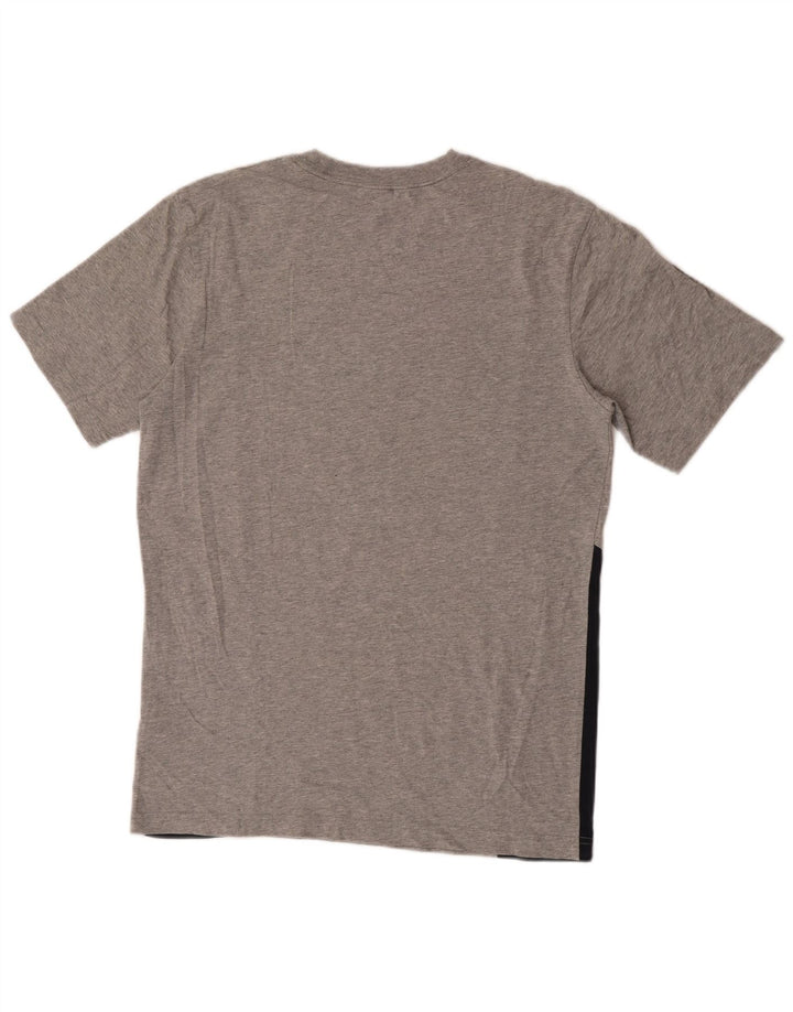 Nike Mens Graphic T-Shirt Top Medium Grey Colourblock Cotton
