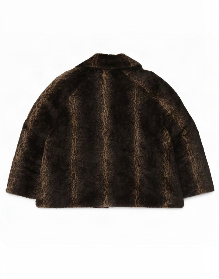 Marks & Spencer Womens Per Una Jacket UK 16 Large Brown Animal Print