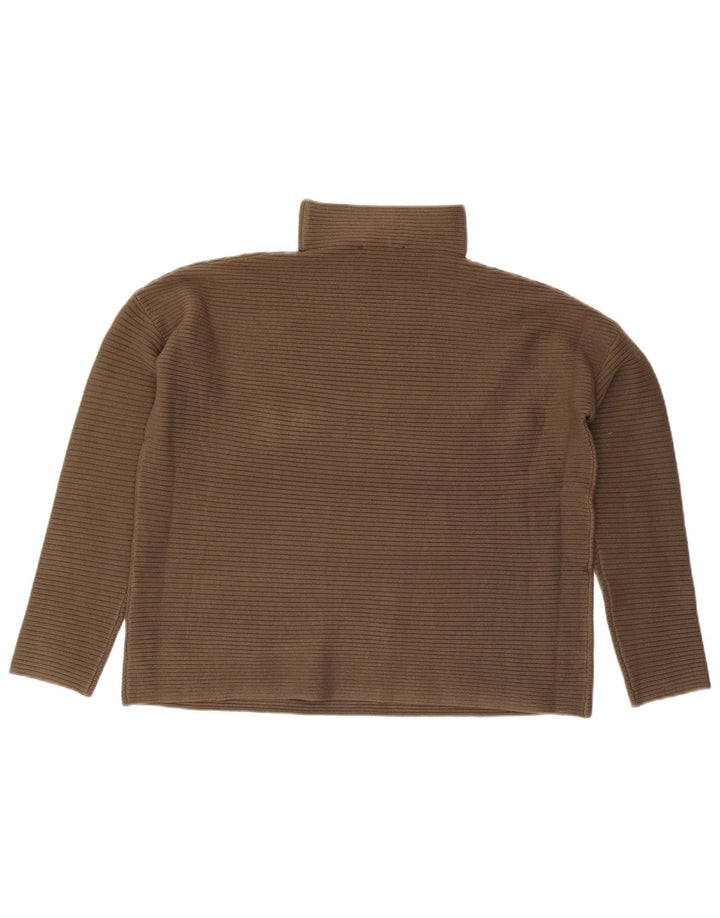 French Connection Womens Turtle Neck Jumper Sweater UK 10 Small Khaki