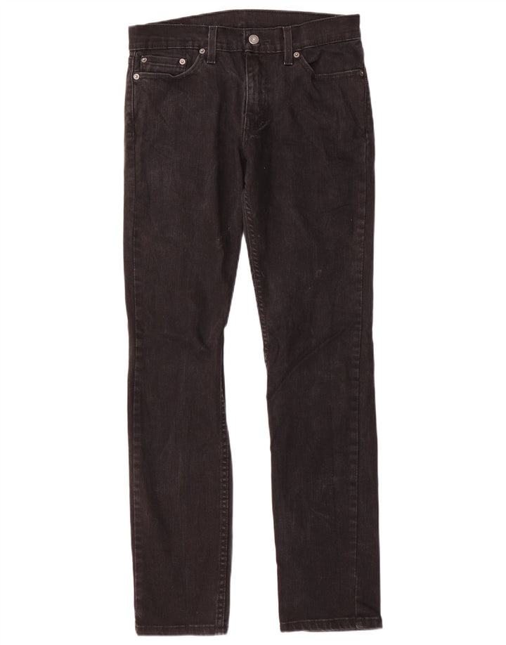 Levi's Herren 511 Slim Jeans W29 L32 schwarze Baumwolle