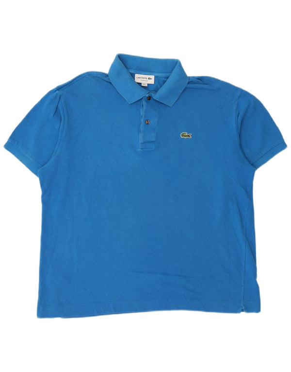 Lacoste Mens Classic Fit Polo Shirt Size 6 XL Blue Cotton