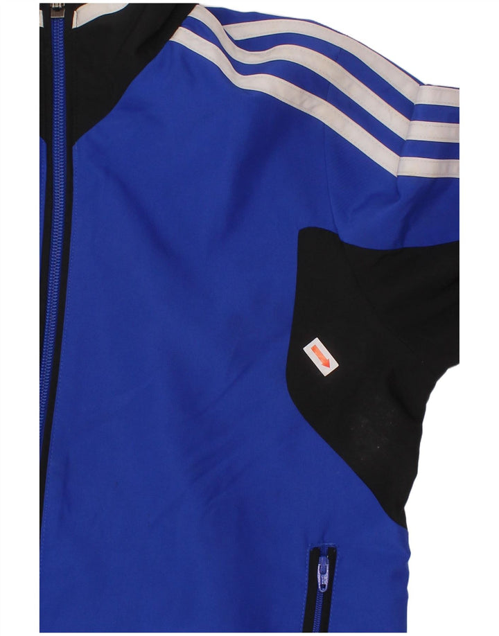Jachetă de trening pentru băieți ADIDAS 7-8 ani, albastru, poliester