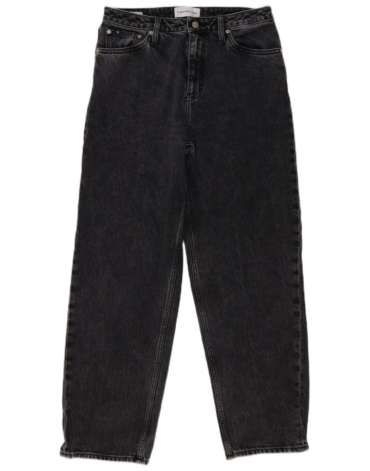 Calvin Klein Damen Straight Jeans W29 L31 Grau