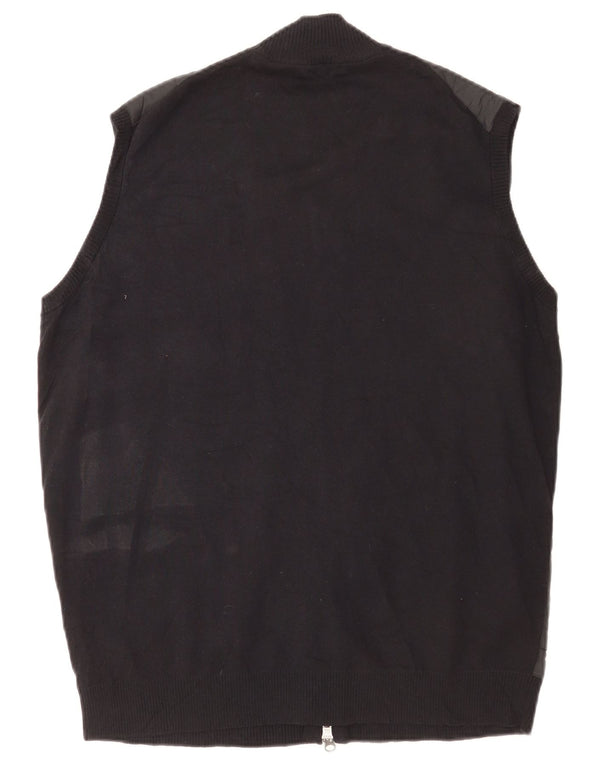 Peter Millar Herre Gilet UK 40 Large Black Bomuld