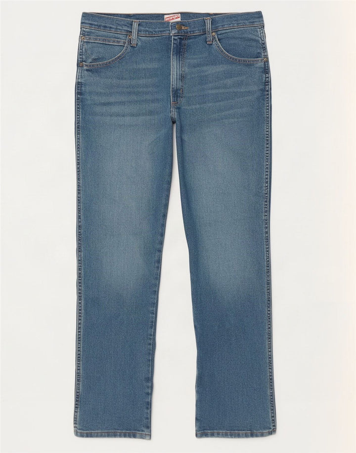 Jeans dritti da donna Wrangler W34 L29 cotone blu