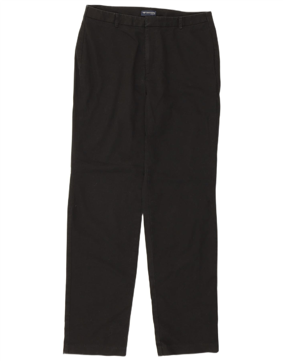 DOCKERS Womens Straight Casual Trousers W32 L32 Black