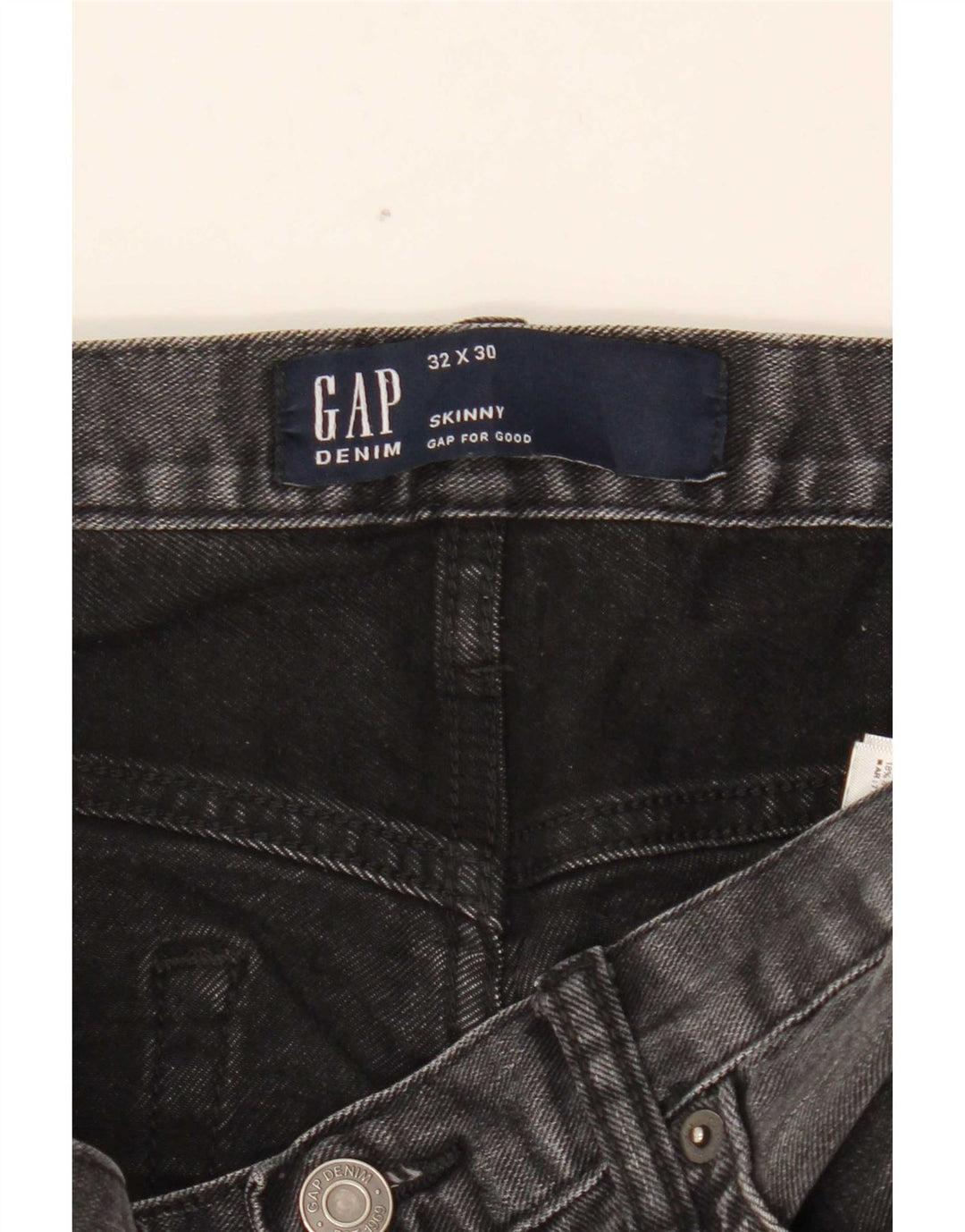 Gap Womens Skinny Jeans W32 L30 Black Cotton