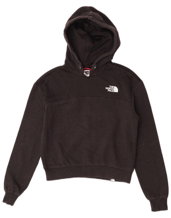 The North Face Pull à capuche court pour femme UK 12 en coton noir moyen