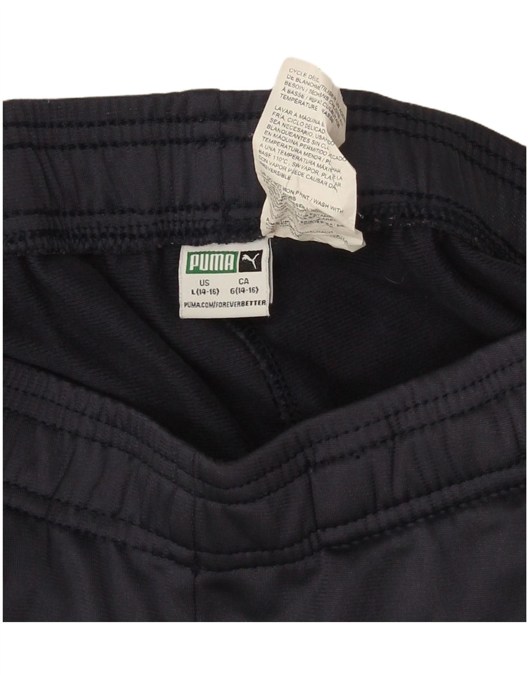 Puma Boys Tracksuit Trousers Joggers 14-15 Years Large  Navy Blue Polyester