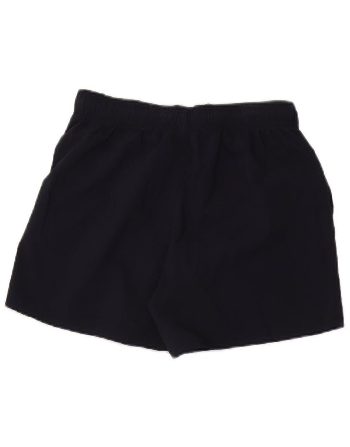 Pantaloncini sportivi da uomo Adidas piccoli in poliestere blu navy