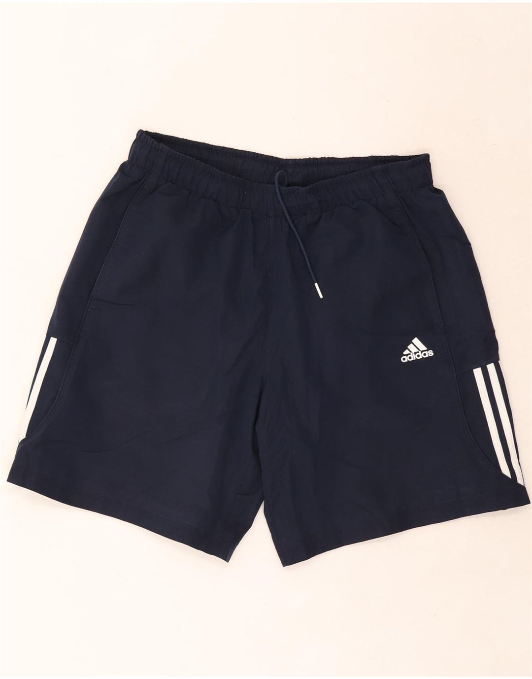 Pantaloncini sportivi Adidas Climalite da uomo di grandi dimensioni in poliestere blu navy