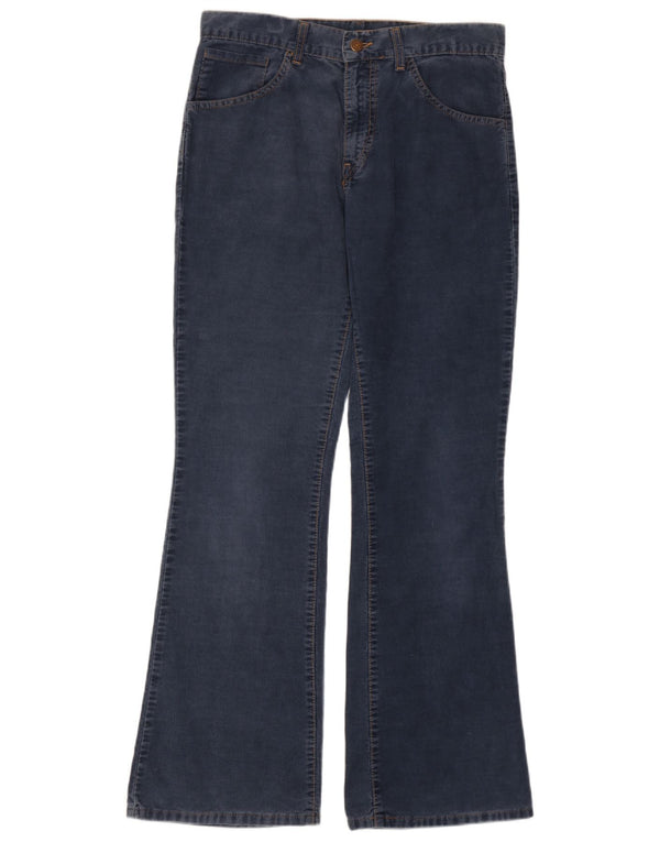 Levi's Womens Flare Corduroy Trousers W31 L32 Blue Cotton