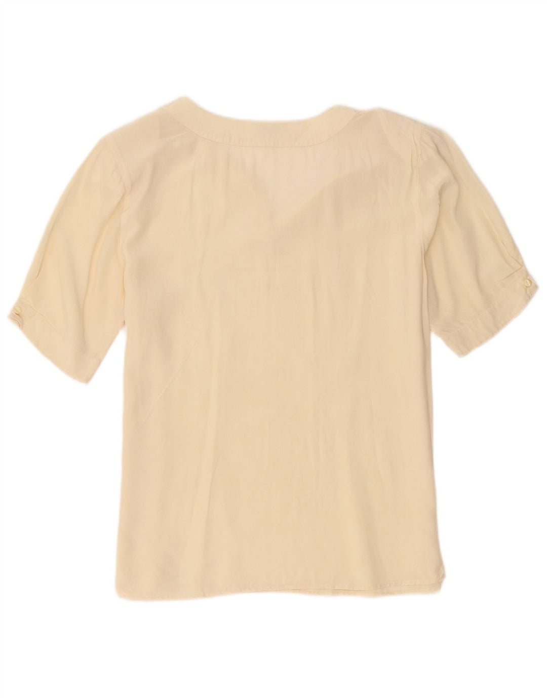 Balloon Womens Blouse Top EU 38 Medium Beige Silk