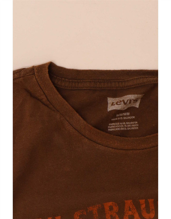 Levi's Tee-Shirt Graphique Homme Marron Moyen Coton