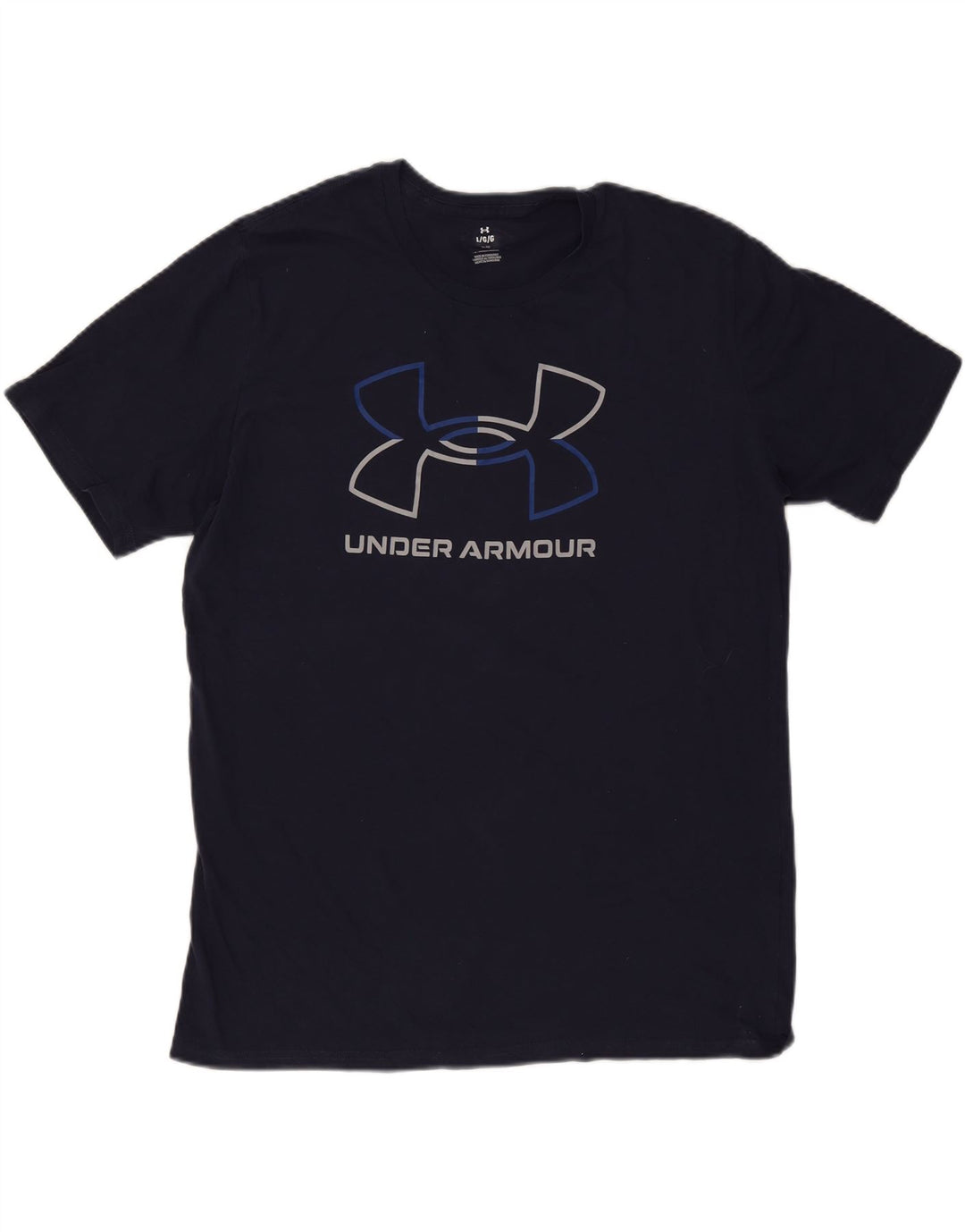 Under Armour Mens Graphic T-Shirt Top Large Navy Blue