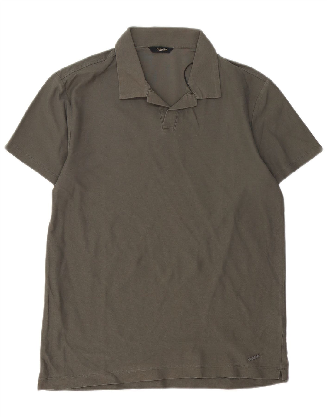 Мужская рубашка-поло MASSIMO DUTTI, маленькая серая, хлопок