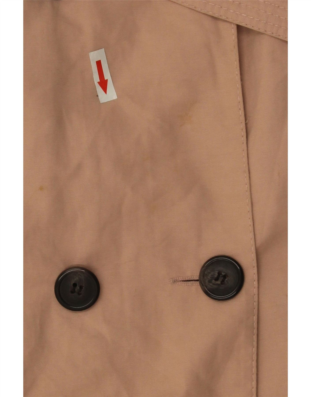 Marks & Spencer Womens Trench Coat UK 10 Small Pink Cotton