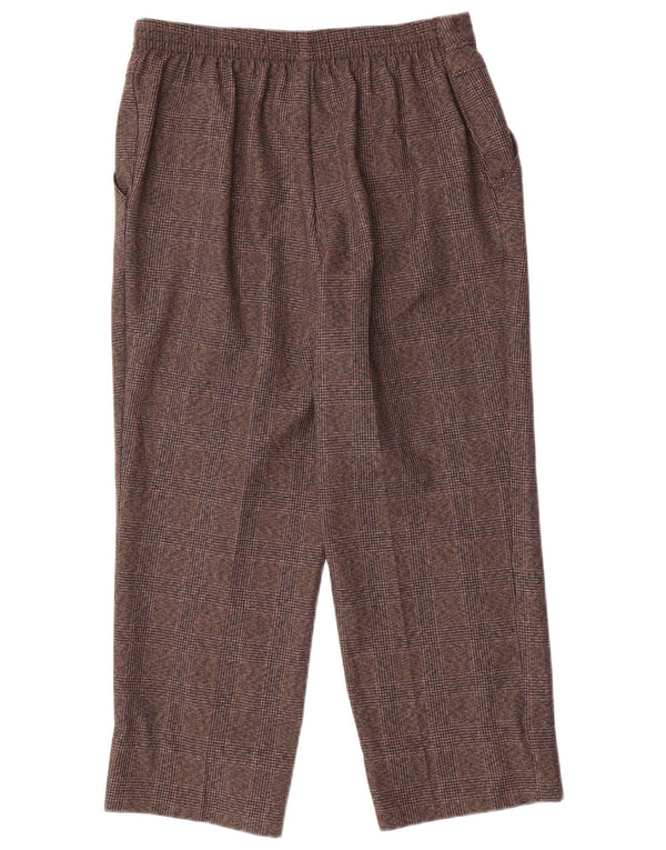 Marks & Spencer Womens Cropped Trousers UK 12 Medium W28 L24 Grey
