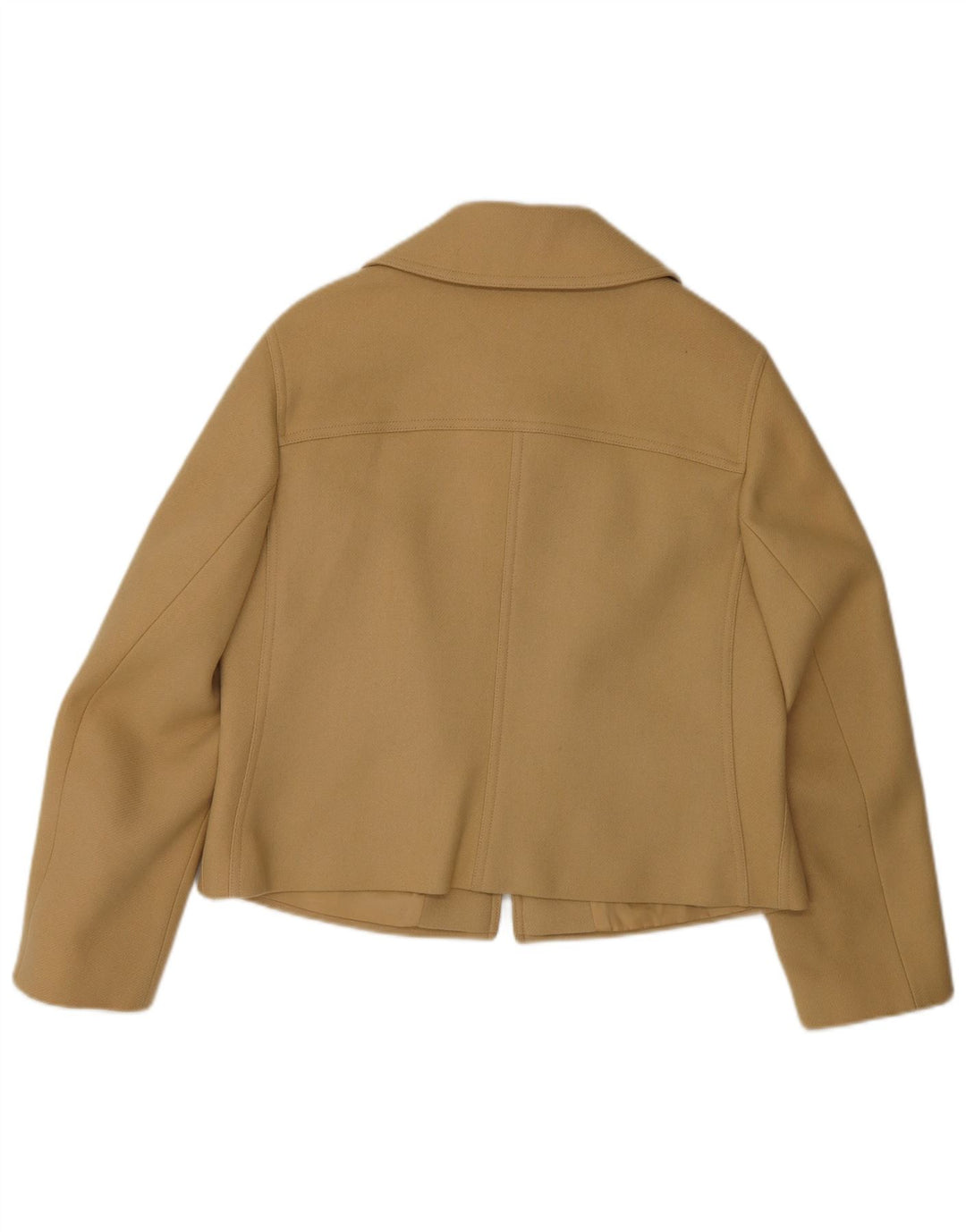 Bogner Damen-Blazer mit durchgehendem Reißverschluss, UK 16, große beige Wolle