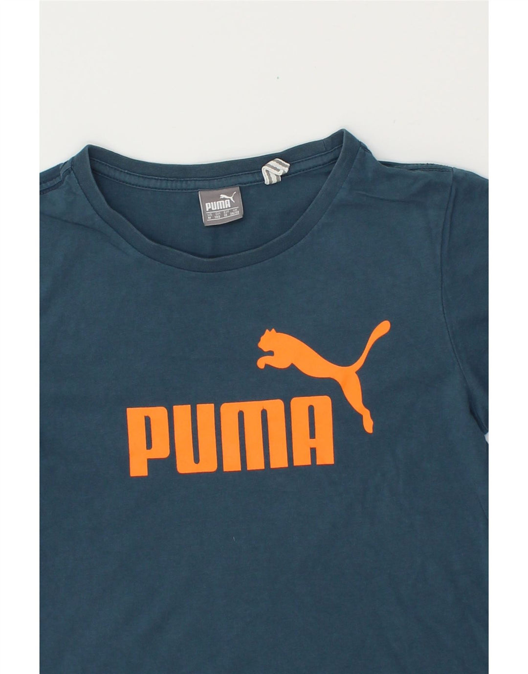 PUMA Boys Graphic T-Shirt Top 9-10 Years Medium  Blue Vintage Puma and Second-Hand Puma from Messina Hembry 