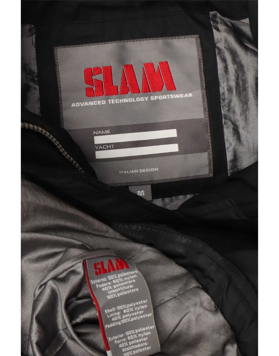 Slam Wattierte Damenjacke mit Kapuze, UK 14, Mittelschwarz, Polyester