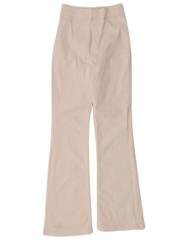 Zara Dame Flared Jeans EU 40 Medium W30 L31 Hvid