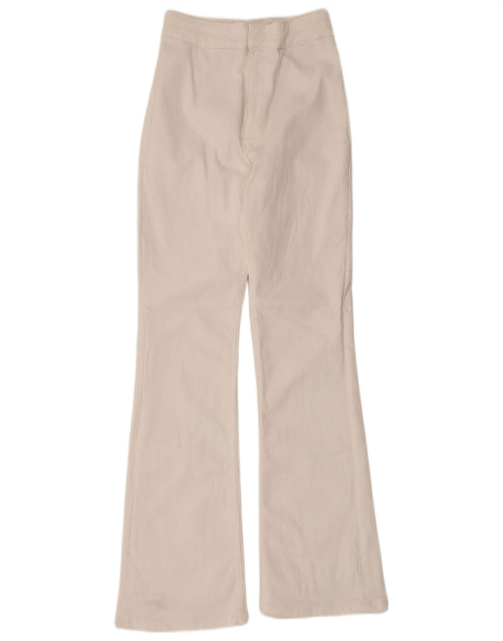 Zara Dame Flared Jeans EU 40 Medium W30 L31 Hvid